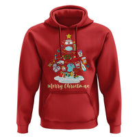 Christmas Nurse Tree Lights Hoodie - Wonder Print Shop