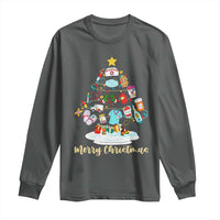 Christmas Nurse Tree Lights Long Sleeve Shirt - Wonder Print Shop