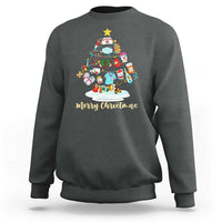 Christmas Nurse Tree Lights Sweatshirt - Wonder Print Shop