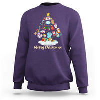 Christmas Nurse Tree Lights Sweatshirt - Wonder Print Shop