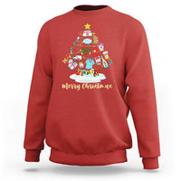 Christmas Nurse Tree Lights Sweatshirt - Wonder Print Shop
