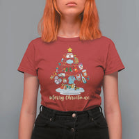 Christmas Nurse Tree Lights T Shirt For Women - Wonder Print Shop