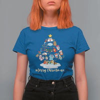 Christmas Nurse Tree Lights T Shirt For Women - Wonder Print Shop