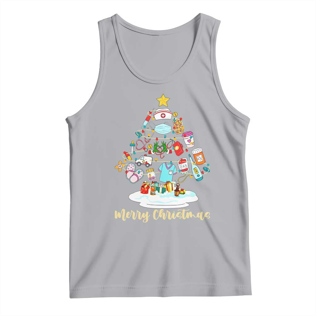 Christmas Nurse Tree Lights Tank Top - Wonder Print Shop
