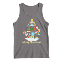Christmas Nurse Tree Lights Tank Top - Wonder Print Shop