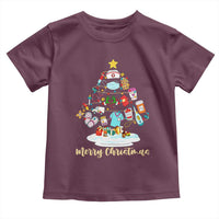 Christmas Nurse Tree Lights Toddler T Shirt - Wonder Print Shop