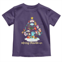 Christmas Nurse Tree Lights Toddler T Shirt - Wonder Print Shop