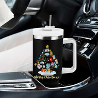 Christmas Nurse Tree Lights Tumbler With Handle - Wonder Print Shop