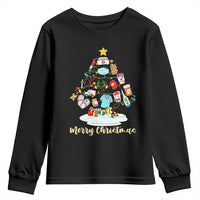 Christmas Nurse Tree Lights Youth Sweatshirt - Wonder Print Shop