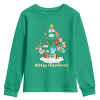 Christmas Nurse Tree Lights Youth Sweatshirt - Wonder Print Shop