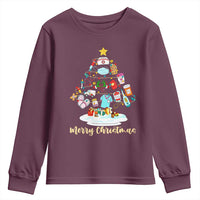 Christmas Nurse Tree Lights Youth Sweatshirt - Wonder Print Shop