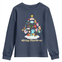 Christmas Nurse Tree Lights Youth Sweatshirt - Wonder Print Shop