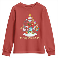 Christmas Nurse Tree Lights Youth Sweatshirt - Wonder Print Shop