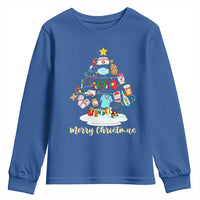Christmas Nurse Tree Lights Youth Sweatshirt - Wonder Print Shop
