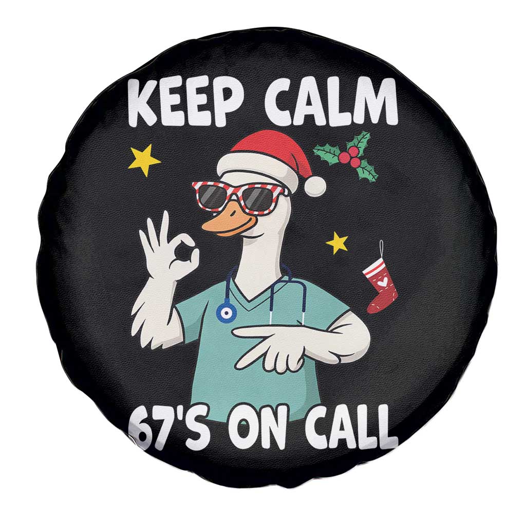 67 Six Seven Goose Nurse Christmas Meme Spare Tire Cover - Wonder Print Shop
