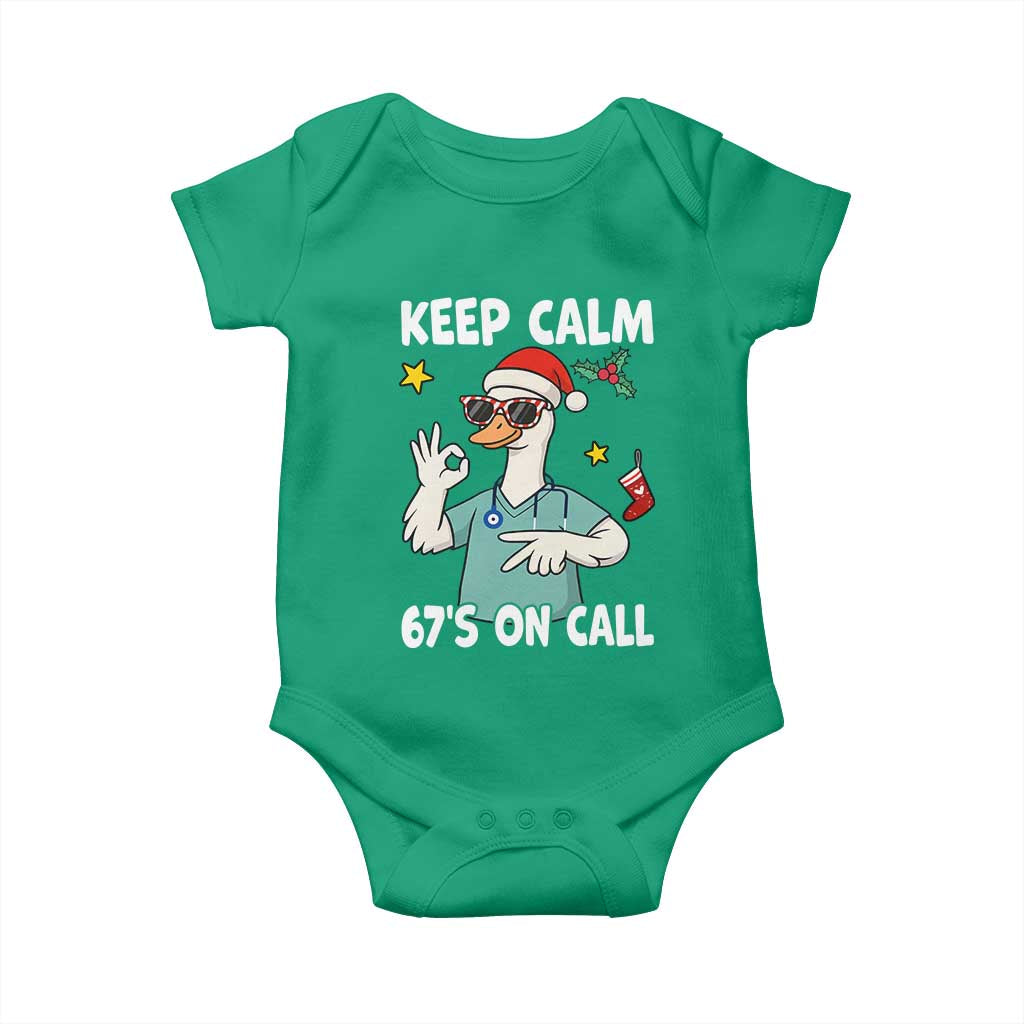 67 Six Seven Goose Nurse Christmas Meme Baby Onesie - Wonder Print Shop