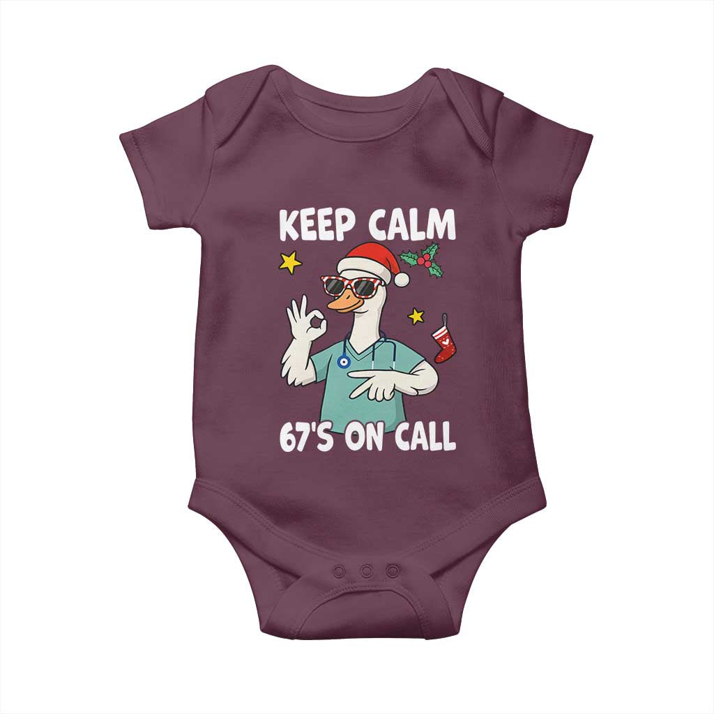 67 Six Seven Goose Nurse Christmas Meme Baby Onesie - Wonder Print Shop