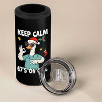 67 Six Seven Goose Nurse Christmas Meme 4 in 1 Can Cooler Tumbler - Wonder Print Shop