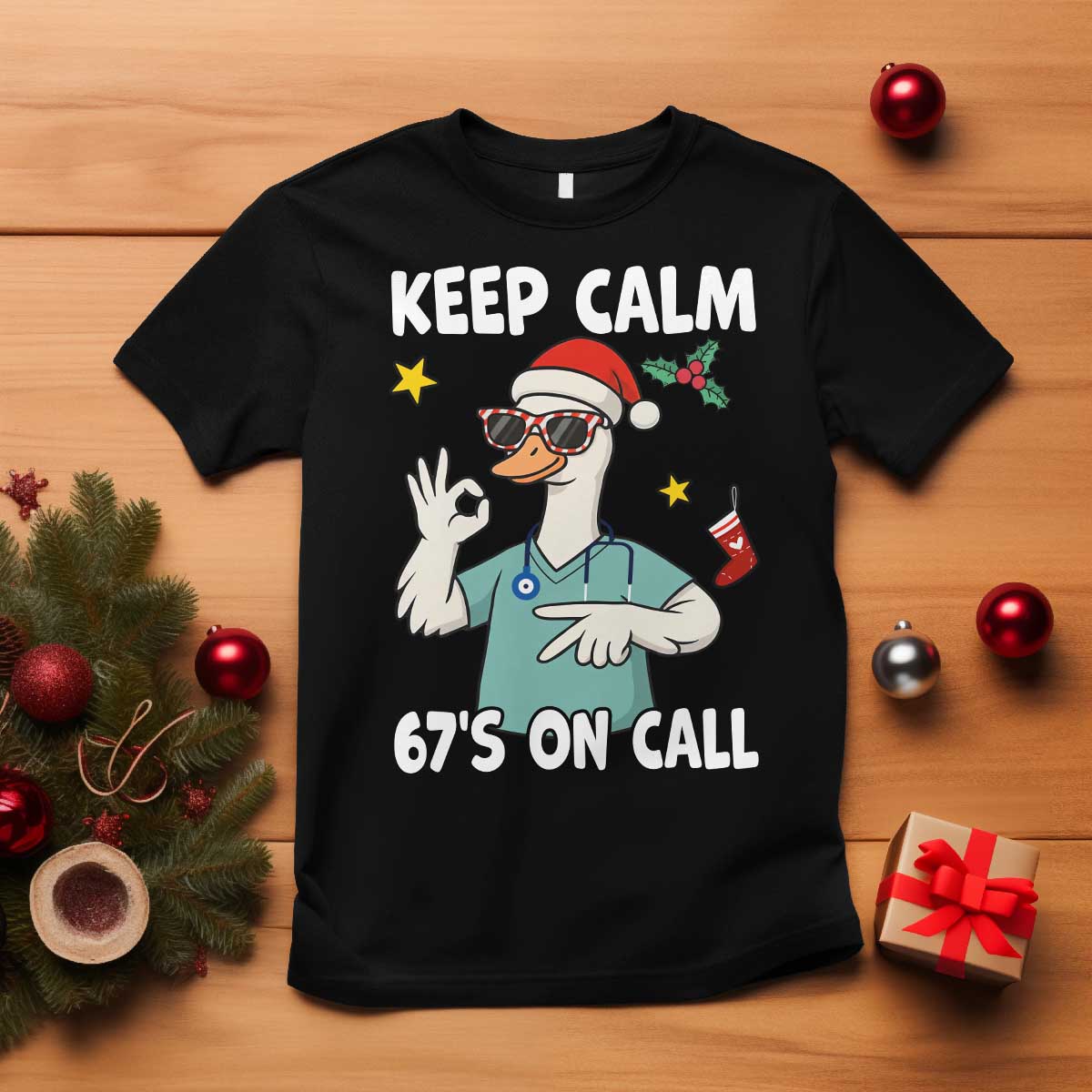 67 Six Seven Goose Nurse Christmas Meme T Shirt - Wonder Print Shop