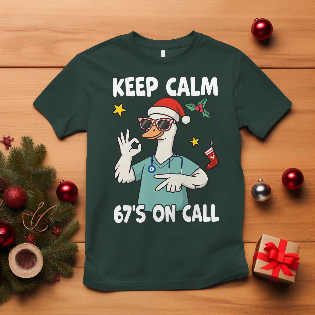 67 Six Seven Goose Nurse Christmas Meme T Shirt - Wonder Print Shop