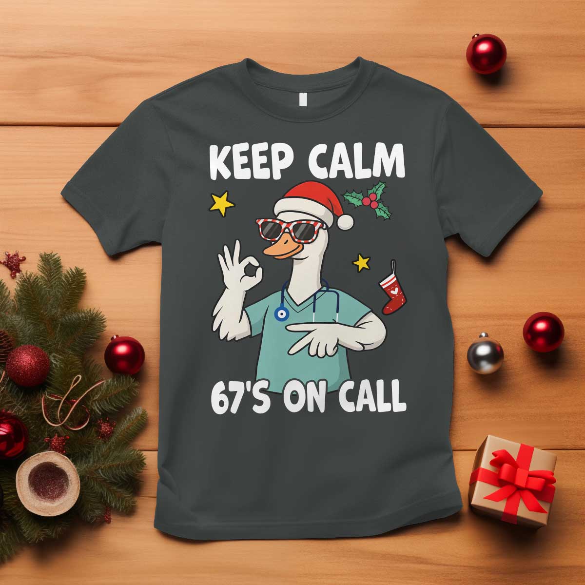 67 Six Seven Goose Nurse Christmas Meme T Shirt - Wonder Print Shop