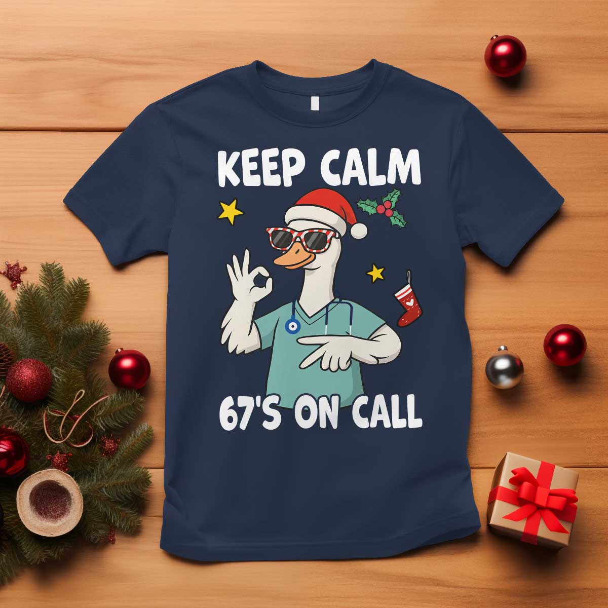 67 Six Seven Goose Nurse Christmas Meme T Shirt - Wonder Print Shop