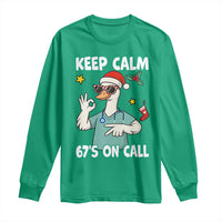 67 Six Seven Goose Nurse Christmas Meme Long Sleeve Shirt - Wonder Print Shop