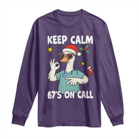 67 Six Seven Goose Nurse Christmas Meme Long Sleeve Shirt - Wonder Print Shop