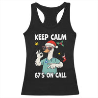 67 Six Seven Goose Nurse Christmas Meme Racerback Tank Top - Wonder Print Shop