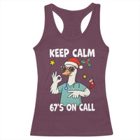 67 Six Seven Goose Nurse Christmas Meme Racerback Tank Top - Wonder Print Shop