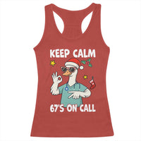 67 Six Seven Goose Nurse Christmas Meme Racerback Tank Top - Wonder Print Shop