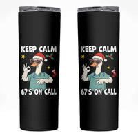 67 Six Seven Goose Nurse Christmas Meme Skinny Tumbler - Wonder Print Shop