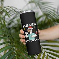 67 Six Seven Goose Nurse Christmas Meme Skinny Tumbler - Wonder Print Shop