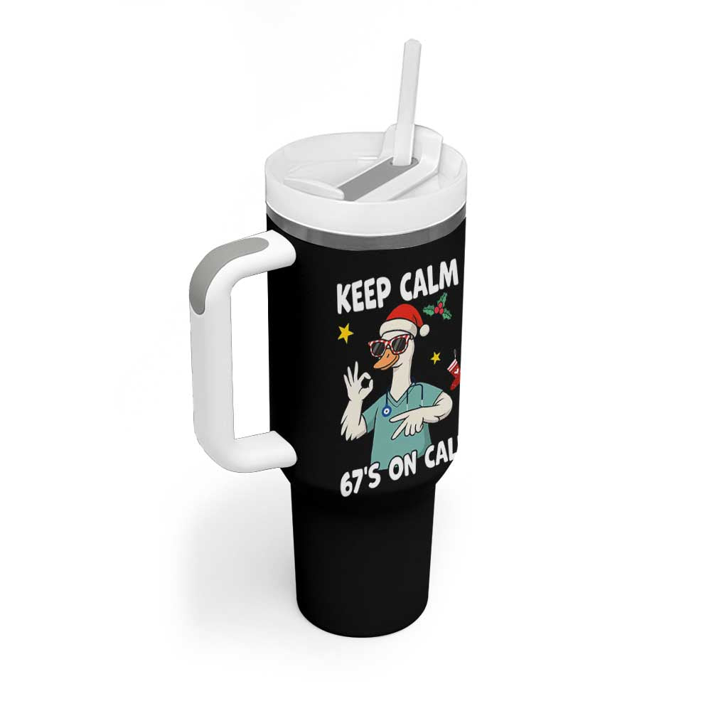 67 Six Seven Goose Nurse Christmas Meme Tumbler With Handle - Wonder Print Shop