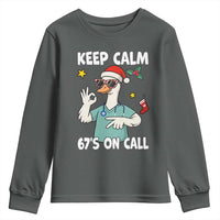 67 Six Seven Goose Nurse Christmas Meme Youth Sweatshirt - Wonder Print Shop
