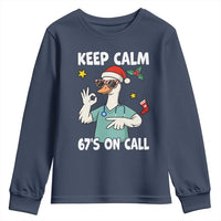 67 Six Seven Goose Nurse Christmas Meme Youth Sweatshirt - Wonder Print Shop