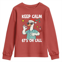 67 Six Seven Goose Nurse Christmas Meme Youth Sweatshirt - Wonder Print Shop