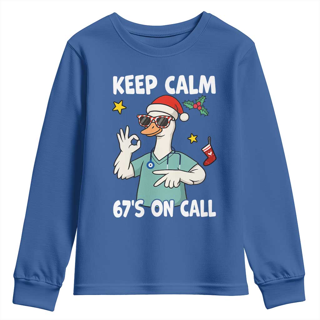 67 Six Seven Goose Nurse Christmas Meme Youth Sweatshirt - Wonder Print Shop