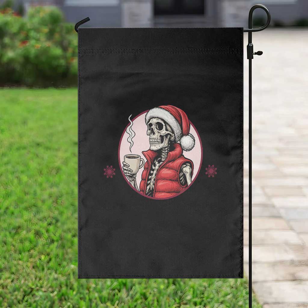 Funny Skeleton Christmas Garden Flag Ho Ho Hold Your Breath Radiolocy Dept - Wonder Print Shop