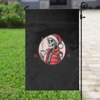 Funny Skeleton Christmas Garden Flag Ho Ho Hold Your Breath Radiolocy Dept - Wonder Print Shop