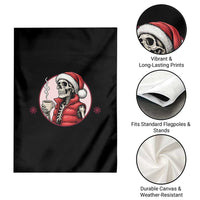 Funny Skeleton Christmas Garden Flag Ho Ho Hold Your Breath Radiolocy Dept - Wonder Print Shop