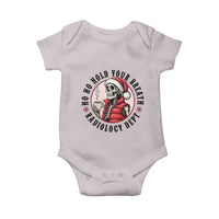 Funny Skeleton Christmas Baby Onesie Ho Ho Hold Your Breath Radiolocy Dept - Wonder Print Shop