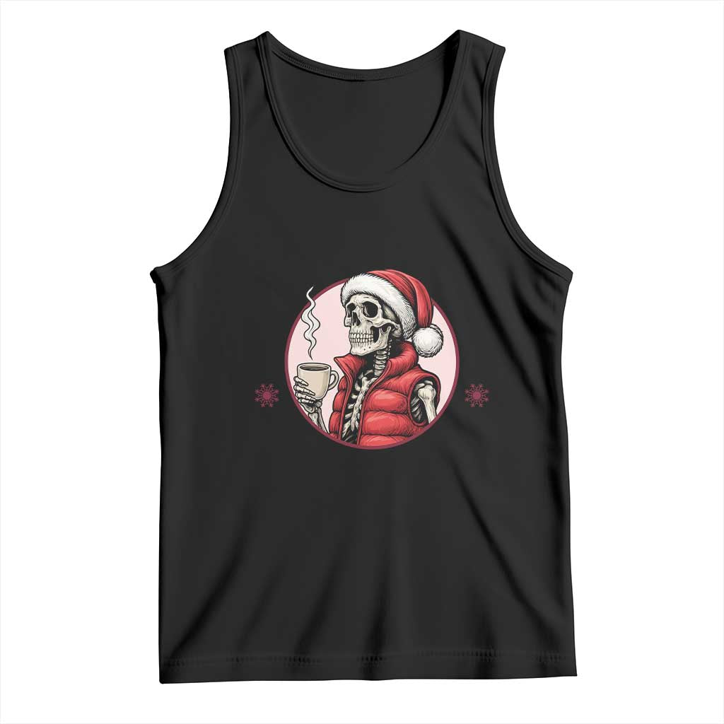 Funny Skeleton Christmas Tank Top Ho Ho Hold Your Breath Radiolocy Dept - Wonder Print Shop
