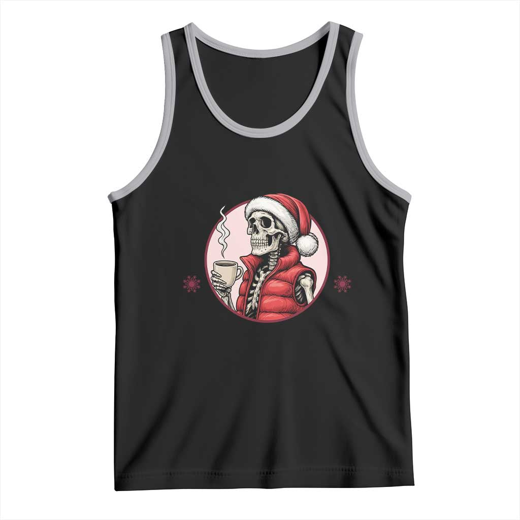 Funny Skeleton Christmas Tank Top Ho Ho Hold Your Breath Radiolocy Dept - Wonder Print Shop