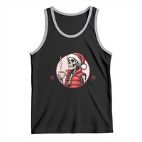Funny Skeleton Christmas Tank Top Ho Ho Hold Your Breath Radiolocy Dept - Wonder Print Shop