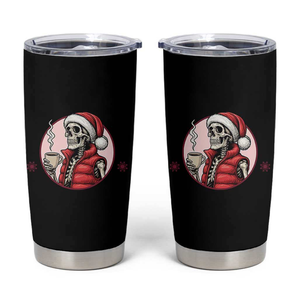 Funny Skeleton Christmas Tumbler Cup Ho Ho Hold Your Breath Radiolocy Dept - Wonder Print Shop