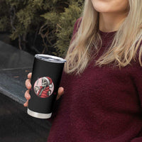 Funny Skeleton Christmas Tumbler Cup Ho Ho Hold Your Breath Radiolocy Dept - Wonder Print Shop