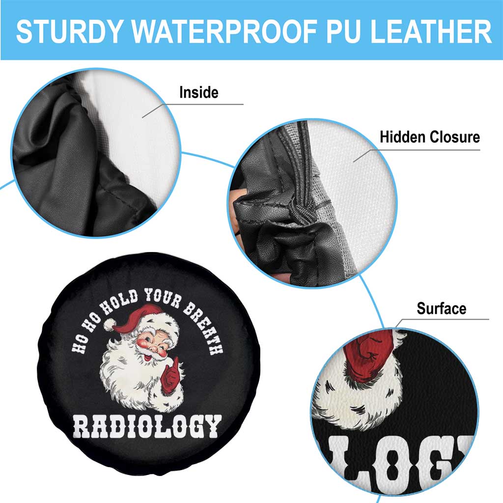 Funny Santa Christmas Spare Tire Cover Ho Ho Hold Your Breath Radiolocy Dept - Wonder Print Shop