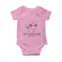 I Do Not Get Enough Credit For The Things I Manage Not To Say Baby Onesie Funny Alien Smoking Sarcastic Adult Humor - Wonder Print Shop