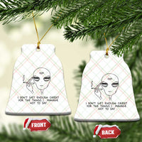 I Do Not Get Enough Credit For The Things I Manage Not To Say Ceramic Ornament Funny Alien Smoking Sarcastic Adult Humor - Wonder Print Shop